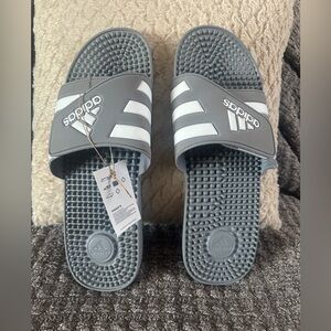 Adidas Mens adissage grey slides‎ sizes 16 and 17